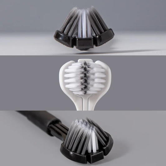 Brosse à Dents 3 Faces "HAONIU" pour Nettoyage Intense 360° - Blanc (ou Noir)